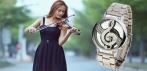На стильные наручные часы «Скрипичный ключ»
