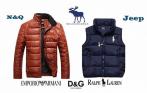 Брендовые пуховики и жилетки Polo Ralph Lauren, Abercrombie and Fitch, JEEP, Emporio Armani со скидкой до 66%