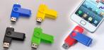 На высокоскоростную флешку 8Гб с двумя разъёмами (USB-microUSB)