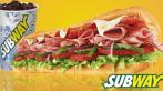 Всё меню в сети ресторанов быстрого обслуживания Subway за полцены!!!