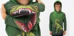 На детскую толстовку с капюшоном и 3D динозавром