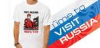 На оригинальную футболку «VISIT RUSSIA BEFORE PUTIN VISITS YOU»
