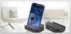На подставку док-станция для смартфонов семейства Samsung Galaxy. Удобно и всегда под рукой!