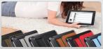 На чехол для iPad mini с держателем. Удобно в метро и на презентации!