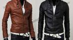 Ультрамодная мужская кожаная куртка 1799 руб. вместо 3300 руб. СКИДКА 45%. Купон -  0 руб !!!