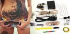 На машинку (полный набор) для татуировок Machine Power Supply Gun Color Inks Tattoo Kit Set