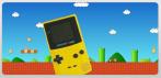 На ярко-желтый Game Boy от Nintendo.