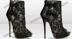 Эффектные кружевные ботильоны (Jimmy Choo style) 3625 руб. вместо 7250 руб. СКИДКА 50%. Купон -  0 руб !!!