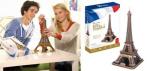 На 3D puzzle головоломку - сборную модель Эйфелевой башни