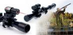 На мощный оптический прицел 4 x 20 с лазерным целеуказателем