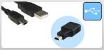 На Универсальный переходник-адаптер с USB на мини-USB.
