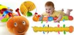 На яркую детскую музыкальную развивающую игрушку - гусеница