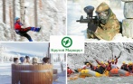 Зимний интерактивный квест в Лосево от компании «Крутой маршрут»! Скидка 60%. Пейнтбол, рафтинг, баня с купелью и многое другое