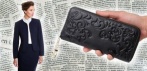 На кожаный кошелек-клатч с узорами