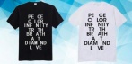 На футболку с коротким рукавом  PEACEMINUSONE от G-DRAGON