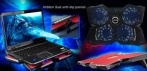 На сверхмощную алюминиевую подставку охлаждения для ноутбука  CoolCold 4хFAN USB 2