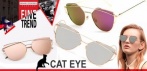 На женские солнцезащитные Cat Eye очки  розовый vintage