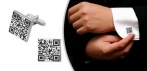 На стильные дизайнерские запонки с QR кодом
