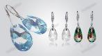 Стильные серьги с кристаллами Сваровски (Swarovski). СКИДКА 25%. Купон - 0 руб !!!