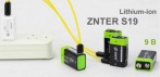 На USB аккумуляторная 9 В батарея Lithium-ion ZNTER S19 9 В 400 мАч 