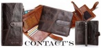 На стильные классические мужские бумажники CONTACT'S Crazy Horse