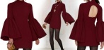 На женское платье с Wrap Dress, расклешенные рукава