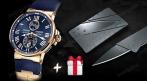 Эксклюзивные ЧАСЫ Ulysse Nardin Marine 1790 руб. вместо 7000 руб. СКИДКА 75% + нож кредитка В ПОДАРОК!. Купон - 0 руб !!!