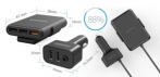 На автомобильное зарядное устройство с выносным блоком на (5 USB) 