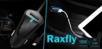 На автомобильное зарядное устройство Raxfly с длинным шнуром