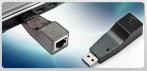 На USB-адаптер для локальной сети и выхода в интернет. Скорость обеспечена!