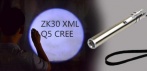 На мощный портативный алюминиевый светодиодный фонарик ZK30 XML Q5 CREE