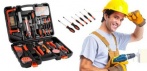 На универсальный многофункциональный набор профессиональных инструментов в удобном чемодане (100 шт)