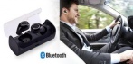 На беспроводные Bluetooth наушники-гарнитура True с контейнером-зарядкой