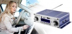 На мощный автомобильный четырёхканальный усилитель с FM IR Control FM MP3 USB TF карты