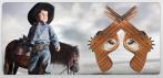 На деревянный пистолет, стреляющий резинками. Игрушка для детей и взрослых!