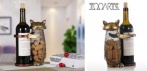 На стильный держатель бутылок + копилка для винных пробок Tooarts Cat