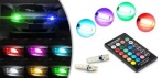 На светодиодные фонари для автомобиля с пультом дистанционного управления SMD RGB T10 Led (2 шт