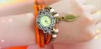 На винтажный женский браслет с часами в 5 цветовых вариантах. Естественная красота украшения!