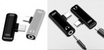 Переходник с USB-Type C, на зарядку и 3mm джек