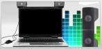 На портативный USB стереодинамик с фиксатором на монитор