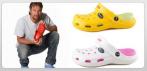 На супермодные резиновые тапочки в стиле «Crocs»