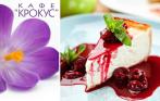 Скидка 50% на все меню в арт-кафе «Крокус» в ТК «Северная Галерея». Вкусная еда, lounge музыка, настольные игры и караоке!